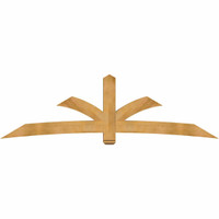 108"W x 31"H x 06"D x 6"F, 07/12 Pitch, Davenport Rough Sawn Timber Gable Bracket, Western Red Cedar