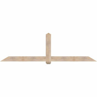 108"W x 31"H x 5 1/2"D x 5 1/2"F, 07/12 Pitch, Eugene Smooth Timber Gable Bracket, Douglas Fir