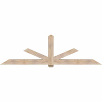108"W x 31"H x 5 1/2"D x 5 1/2"F, 07/12 Pitch, Kennewick Smooth Timber Gable Bracket, Douglas Fir