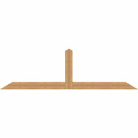 108"W x 31"H x 5 1/2"D x 5 1/2"F, 07/12 Pitch, Portland Smooth Timber Gable Bracket, Western Red Cedar