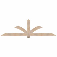 108"W x 31"H x 5 1/2"D x 5 1/2"F, 07/12 Pitch, Redmond Smooth Timber Gable Bracket, Douglas Fir