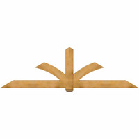 108"W x 31"H x 06"D x 6"F, 07/12 Pitch, Redmond Rough Sawn Timber Gable Bracket, Western Red Cedar
