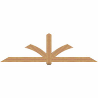 108"W x 31"H x 5 1/2"D x 5 1/2"F, 07/12 Pitch, Redmond Smooth Timber Gable Bracket, Western Red Cedar