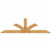 108"W x 31"H x 06"D x 6"F, 07/12 Pitch, Richland Rough Sawn Timber Gable Bracket, Western Red Cedar