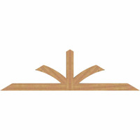 108"W x 31"H x 5 1/2"D x 5 1/2"F, 07/12 Pitch, Richland Smooth Timber Gable Bracket, Western Red Cedar