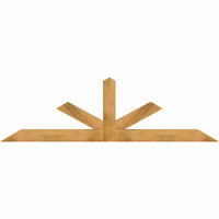 108"W x 31"H x 06"D x 6"F, 07/12 Pitch, Saratoga Rough Sawn Timber Gable Bracket, Western Red Cedar