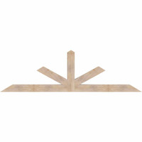 108"W x 31"H x 5 1/2"D x 5 1/2"F, 07/12 Pitch, Saratoga Smooth Timber Gable Bracket, Douglas Fir