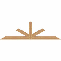108"W x 31"H x 5 1/2"D x 5 1/2"F, 07/12 Pitch, Saratoga Smooth Timber Gable Bracket, Western Red Cedar