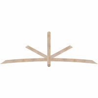108"W x 36"H x 3 1/2"D x 3 1/2"F, 08/12 Pitch, Alberta Smooth Timber Gable Bracket, Douglas Fir