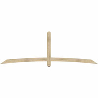 108"W x 36"H x 04"D x 4"F, 08/12 Pitch, Bellingham Rough Sawn Timber Gable Bracket, Douglas Fir