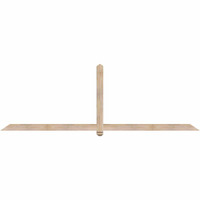108"W x 36"H x 3 1/2"D x 3 1/2"F, 08/12 Pitch, Eugene Smooth Timber Gable Bracket, Douglas Fir