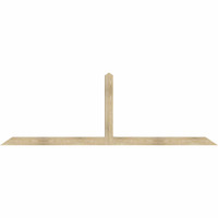 108"W x 36"H x 04"D x 4"F, 08/12 Pitch, Portland Rough Sawn Timber Gable Bracket, Douglas Fir
