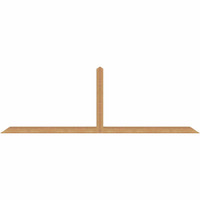 108"W x 36"H x 3 1/2"D x 3 1/2"F, 08/12 Pitch, Portland Smooth Timber Gable Bracket, Western Red Cedar