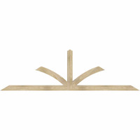108"W x 31"H x 04"D x 4"F, 07/12 Pitch, Richland Rough Sawn Timber Gable Bracket, Douglas Fir