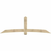 108"W x 36"H x 04"D x 6"F, 08/12 Pitch, Bellingham Rough Sawn Timber Gable Bracket, Douglas Fir