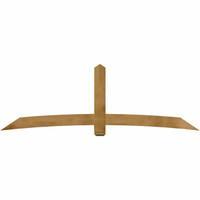 108"W x 36"H x 04"D x 6"F, 08/12 Pitch, Bellingham Rough Sawn Timber Gable Bracket, Western Red Cedar