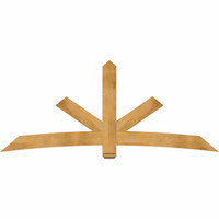 96"W x 40"H x 04"D x 6"F, 10/12 Pitch, Alberta Rough Sawn Timber Gable Bracket, Western Red Cedar