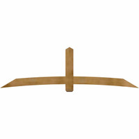 108"W x 31"H x 04"D x 6"F, 07/12 Pitch, Bellingham Rough Sawn Timber Gable Bracket, Western Red Cedar