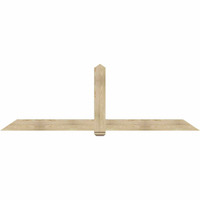 108"W x 36"H x 04"D x 6"F, 08/12 Pitch, Eugene Rough Sawn Timber Gable Bracket, Douglas Fir