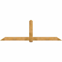 108"W x 36"H x 04"D x 6"F, 08/12 Pitch, Eugene Rough Sawn Timber Gable Bracket, Western Red Cedar
