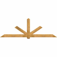 108"W x 36"H x 3 1/2"D x 5 1/2"F, 08/12 Pitch, Kennewick Smooth Timber Gable Bracket, Western Red Cedar