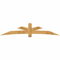 108"W x 22"H x 04"D x 6"F, 05/12 Pitch, Alberta Rough Sawn Timber Gable Bracket, Western Red Cedar