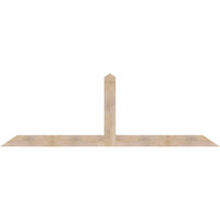 108"W x 36"H x 3 1/2"D x 5 1/2"F, 08/12 Pitch, Portland Smooth Timber Gable Bracket, Douglas Fir