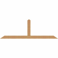 108"W x 36"H x 3 1/2"D x 5 1/2"F, 08/12 Pitch, Portland Smooth Timber Gable Bracket, Western Red Cedar