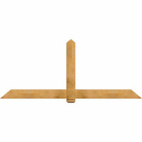 96"W x 40"H x 04"D x 6"F, 10/12 Pitch, Eugene Rough Sawn Timber Gable Bracket, Western Red Cedar