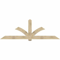 108"W x 36"H x 04"D x 6"F, 08/12 Pitch, Redmond Rough Sawn Timber Gable Bracket, Douglas Fir