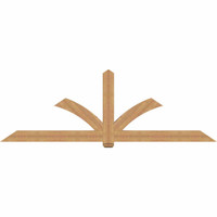 108"W x 36"H x 3 1/2"D x 5 1/2"F, 08/12 Pitch, Redmond Smooth Timber Gable Bracket, Western Red Cedar