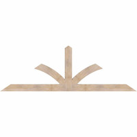 108"W x 36"H x 3 1/2"D x 5 1/2"F, 08/12 Pitch, Richland Smooth Timber Gable Bracket, Douglas Fir