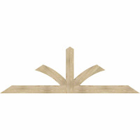 108"W x 36"H x 04"D x 6"F, 08/12 Pitch, Richland Rough Sawn Timber Gable Bracket, Douglas Fir