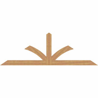 108"W x 36"H x 3 1/2"D x 5 1/2"F, 08/12 Pitch, Richland Smooth Timber Gable Bracket, Western Red Cedar