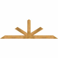 108"W x 36"H x 04"D x 6"F, 08/12 Pitch, Saratoga Rough Sawn Timber Gable Bracket, Western Red Cedar