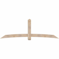 108"W x 36"H x 5 1/2"D x 5 1/2"F, 08/12 Pitch, Bellingham Smooth Timber Gable Bracket, Douglas Fir