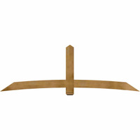 108"W x 36"H x 06"D x 6"F, 08/12 Pitch, Bellingham Rough Sawn Timber Gable Bracket, Western Red Cedar