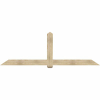108"W x 36"H x 06"D x 6"F, 08/12 Pitch, Eugene Rough Sawn Timber Gable Bracket, Douglas Fir