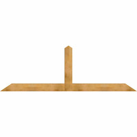 108"W x 36"H x 06"D x 6"F, 08/12 Pitch, Portland Rough Sawn Timber Gable Bracket, Western Red Cedar