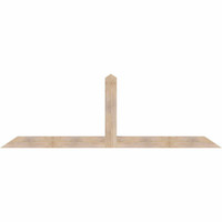 108"W x 36"H x 5 1/2"D x 5 1/2"F, 08/12 Pitch, Portland Smooth Timber Gable Bracket, Douglas Fir