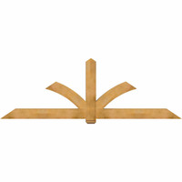 108"W x 36"H x 06"D x 6"F, 08/12 Pitch, Redmond Rough Sawn Timber Gable Bracket, Western Red Cedar