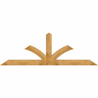 108"W x 36"H x 06"D x 6"F, 08/12 Pitch, Richland Rough Sawn Timber Gable Bracket, Western Red Cedar