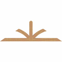 108"W x 36"H x 5 1/2"D x 5 1/2"F, 08/12 Pitch, Richland Smooth Timber Gable Bracket, Western Red Cedar