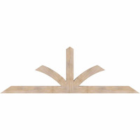 108"W x 36"H x 5 1/2"D x 5 1/2"F, 08/12 Pitch, Richland Smooth Timber Gable Bracket, Douglas Fir