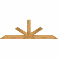 108"W x 36"H x 06"D x 6"F, 08/12 Pitch, Saratoga Rough Sawn Timber Gable Bracket, Western Red Cedar