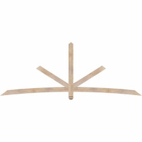 108"W x 40"H x 3 1/2"D x 3 1/2"F, 09/12 Pitch, Alberta Smooth Timber Gable Bracket, Douglas Fir