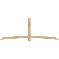 108"W x 40"H x 04"D x 4"F, 09/12 Pitch, Bellingham Rough Sawn Timber Gable Bracket, Douglas Fir