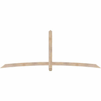108"W x 40"H x 3 1/2"D x 3 1/2"F, 09/12 Pitch, Bellingham Smooth Timber Gable Bracket, Douglas Fir