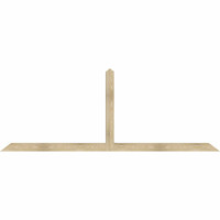 108"W x 40"H x 04"D x 4"F, 09/12 Pitch, Portland Rough Sawn Timber Gable Bracket, Douglas Fir