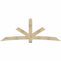 108"W x 40"H x 04"D x 6"F, 09/12 Pitch, Alberta Rough Sawn Timber Gable Bracket, Douglas Fir